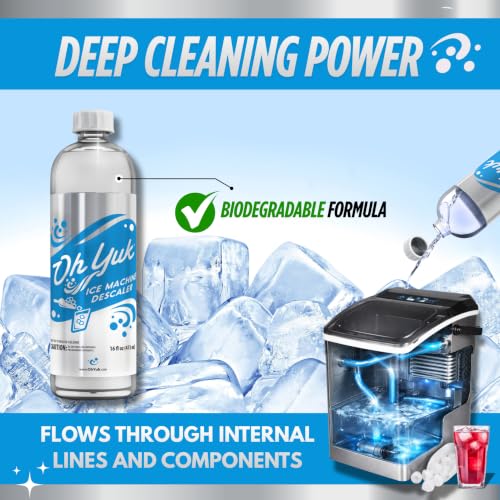 Image of Oh Yuk Ice Machine Cleaner Descaler 2 Pack, Nickel-Safe, Fresh Ice Makers