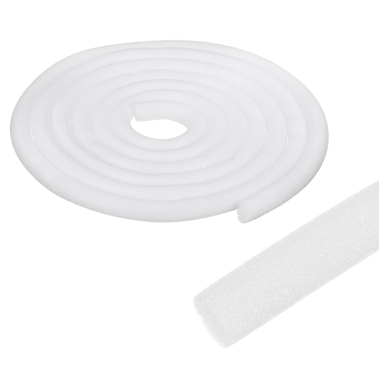 sourcing map Foam Backer Rod for Gaps and Joints, 22mm x 16m Concrete Crack Filler Caulk Saver Concrete Filler Rope for Weather Stripping, Door and Window Sealing, Expansion Joints, White