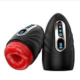 オナホ 電動 オナホール 【魅惑の唇舌＋9種爆振＋バキューム吸引＋40℃ 加熱台座＋液晶ディスプレイ】 男性用 人気 オナホ人気 アダルトグッズ 静音 大人のおもちゃ 非貫通 おなほ USB充電式