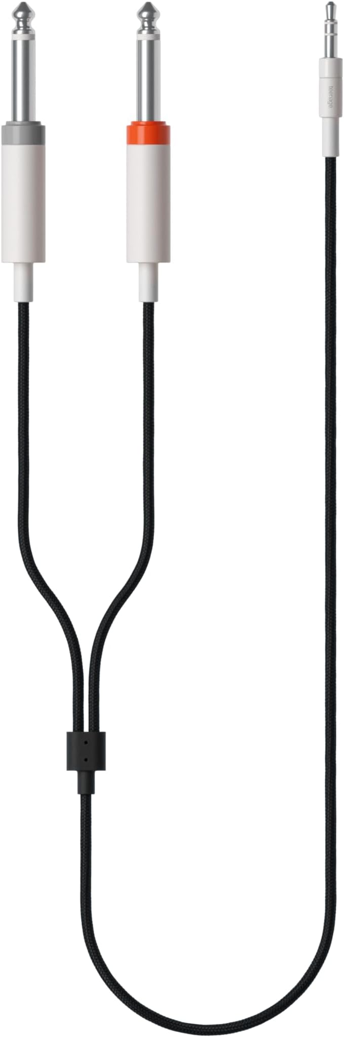 Teenage Engineering Textile Audio Cable 3.5 mm - 2X 6.35 mm, 1200 mm | 47.2 in (Black)