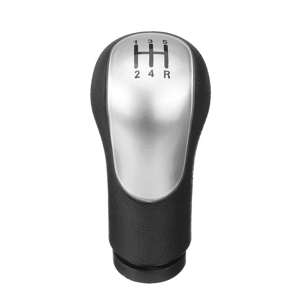 YDXHERTA Car Gear Shift Knob for Ford Fiesta Fusion Transit Connect 2002-2020 Gearshifter Gearshift Shifter Lever Stick Pen Head Auto Parts(Silver)