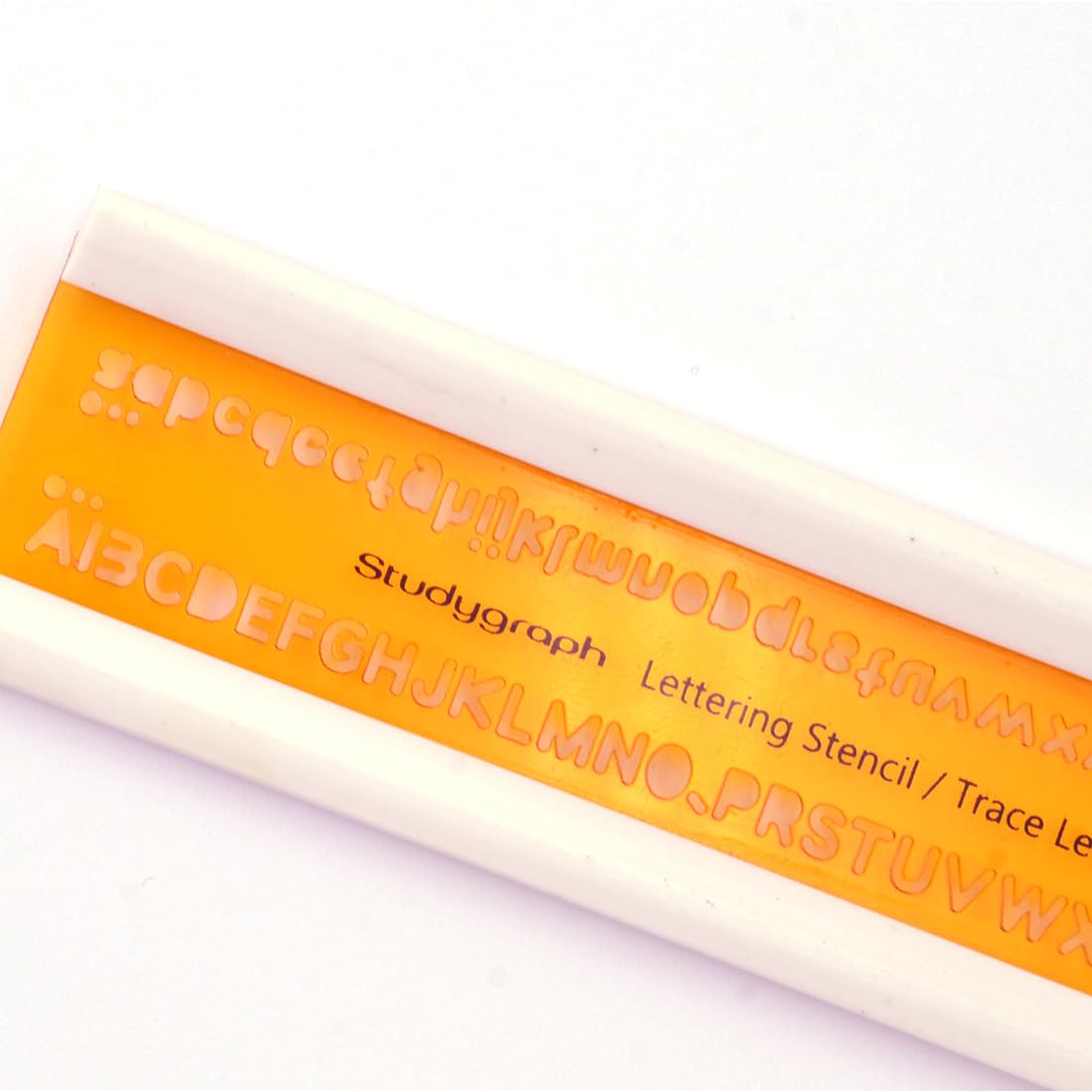 Graph'It Normografo per Disegno Tecnico Plastica Resistente agli Urti Traccia Lettere ISO 3 mm