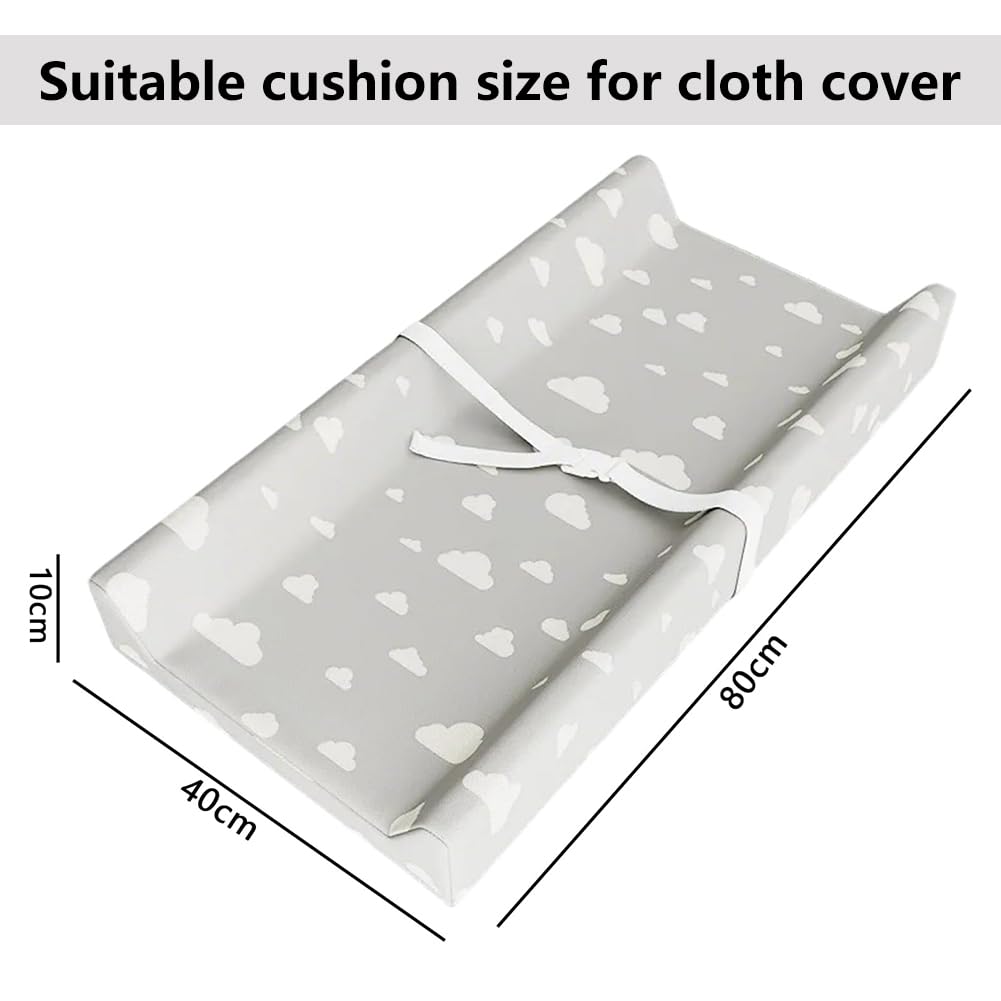 80x40x10CM Baby Diaper Changing Pad Cover Cradle Mattress Sheets Nursery for Flat & Curved Mats - Image 2