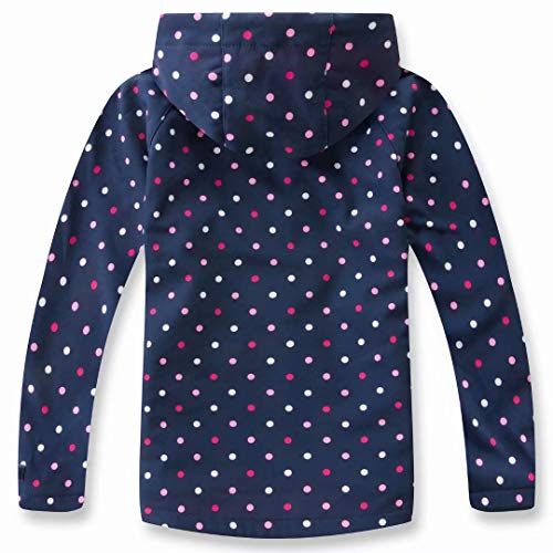 Image of MGEOY Kids Rain Jacket, Waterproof Lightweight Hooded Windbreaker for Boys Girls 4-14Y