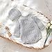 Baby Sweatshirt Romper Newborn Infant Knit Romper Long Sleeve Sweater Clothes Bodysuit with Hat 0-18 (Grey, 9-12 Months)