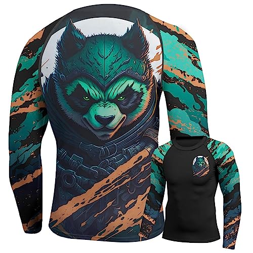 Compression Shirt 4-Way Stretch Construction, Jiu Jitsu Rash Guard Men, BJJ MMA Rash Guard Gift On Birthday