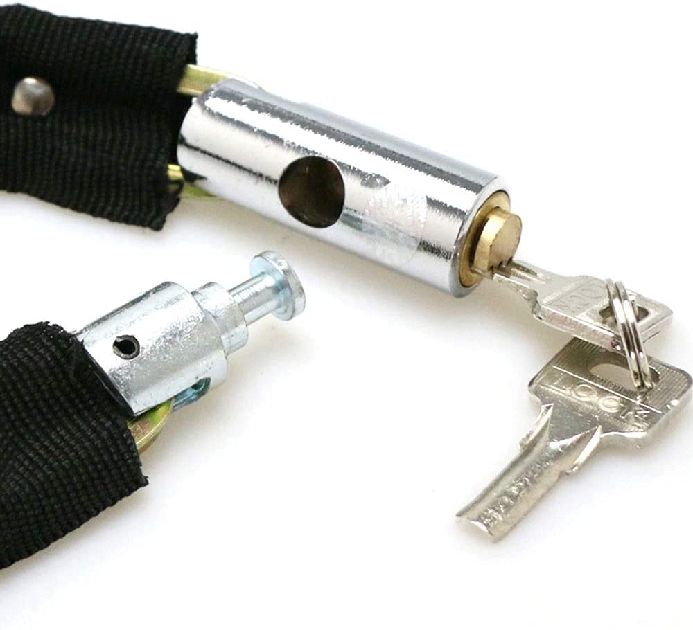 Lucchetto a catena per bicicletta, lucchetto antifurto per bicicletta portatile, lucchetto per mountain bike, lucchetto per bici elettrica, lucchetto per moto, 90 cm
