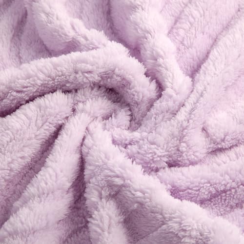 Image of Ultra Soft Fleece Baby Blanket,Swaddle & Receiving Blankets for Newborn Infant, Lightweight Breathable Nursery Nap Blanket for Crib Stroller, for Boys & Girls Rainbow 30 inchx40 inch Purple
