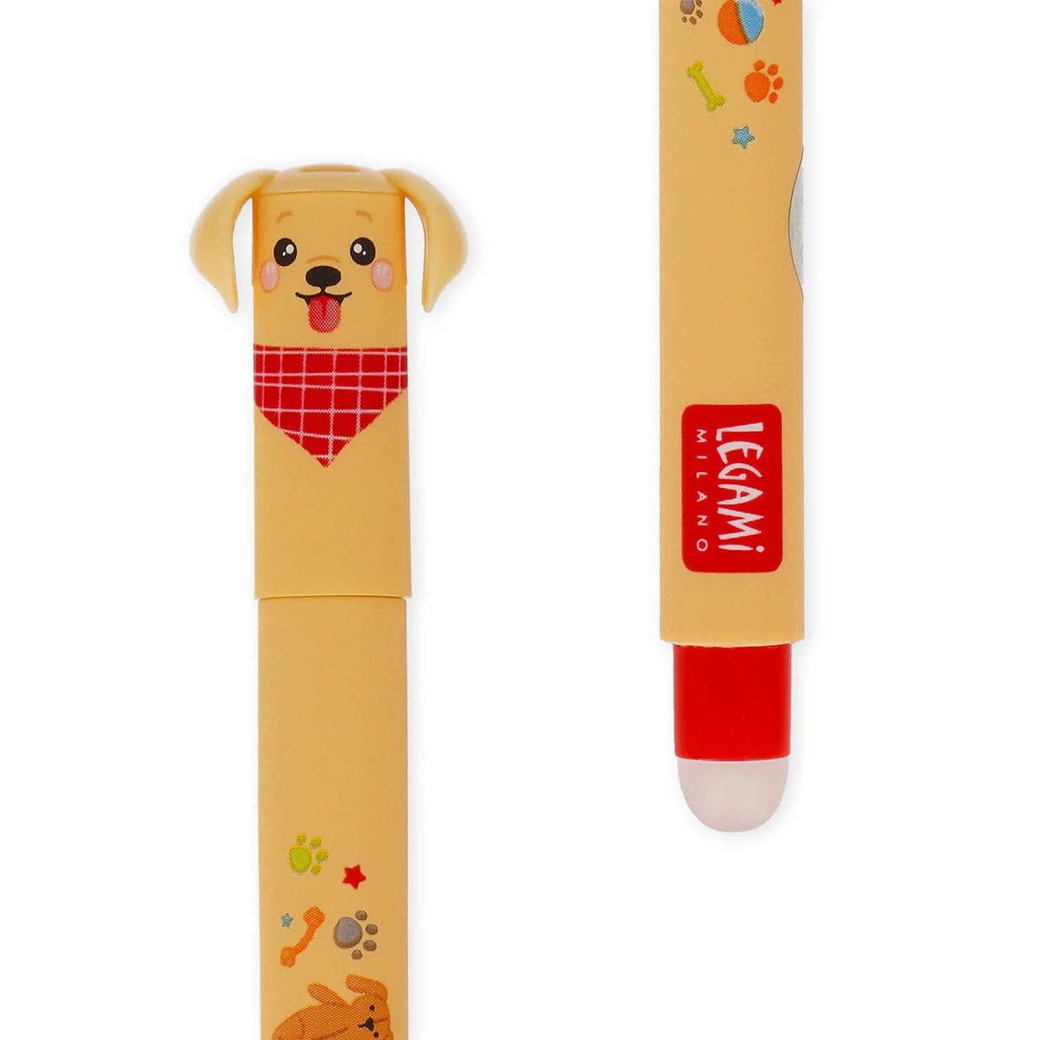 LEGAMI Fur-ever Friends + Farm Sweet Farm Lot de 23 stylos à encre gel effaçable avec encre sensible à la chaleur, encre colorée et motifs sur le thème des animaux, pointe de 0,7 mm, chiens et animaux