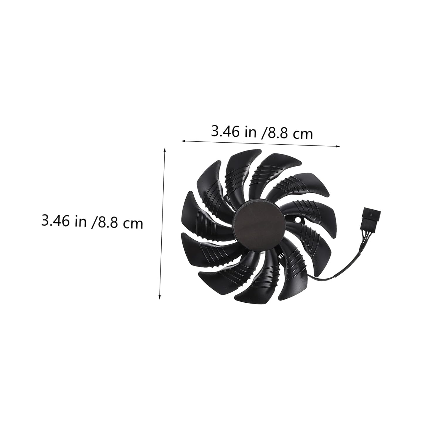 Generic 2pcs Professional Graphics Card Cooling Fan Replacement for Easy to Install Video Cooling for Efficient Graphics Performance