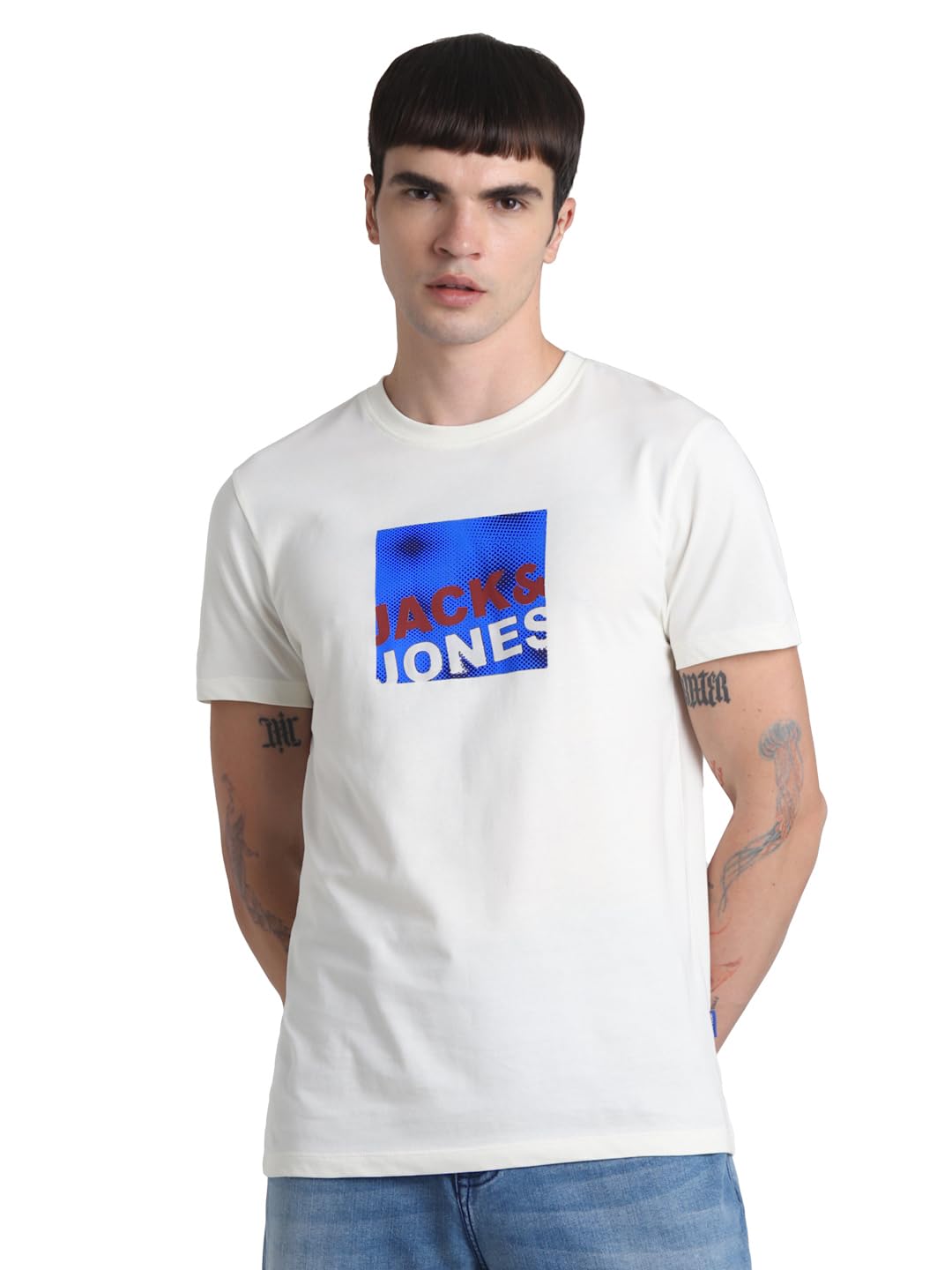 jack & jones Men's Cotton Solid Slim Fit T-Shirt-picture-19