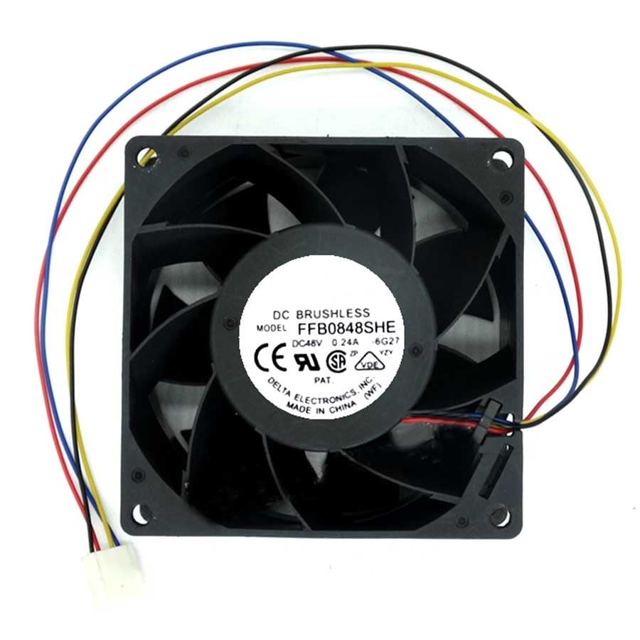FFB0848SHE 8038 4-Wire DC48V 0.24A 11.52W 80x80x38mm 8cm Inverter