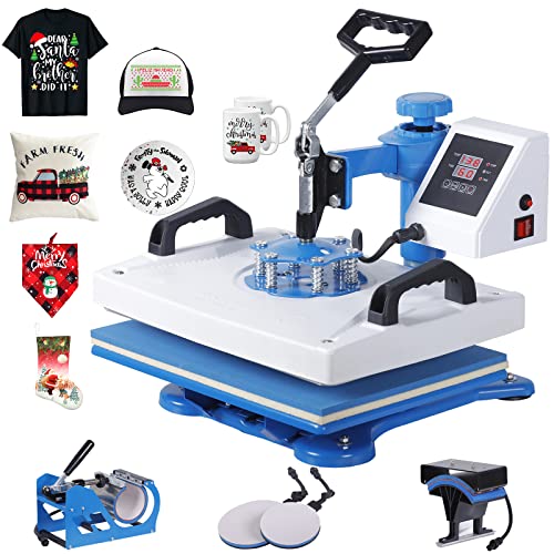 Angoo Upgraded 5 in 1 Heat Press, 12