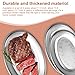 MAQUITA 3 Pcs Stainless Steel Serving Tray Large Oval Platter Set,Oval Serving Set Heavy Duty Metal Serving Tray Large Mirror Polish Sizzle Plate,12 in, 14 in, 16 in