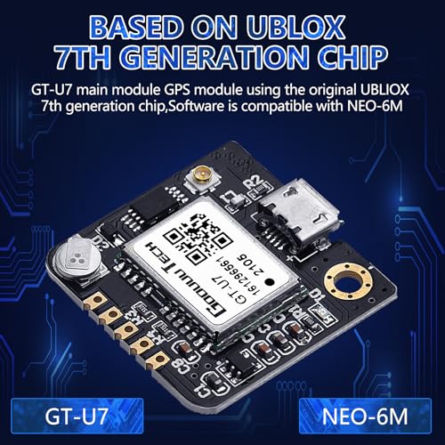 NEO 6M GPS Module Navigation Satellite Receiver 2Pcs Compatible with 51 Microcontroller STM32 Arduino UNO R3 with Antenna - Image 4