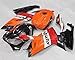 Motociclo RS125 Per Aprilia Moto Parts RS 125 2006-2011 R S 125 06 07 08 09 10 11 Carena Arancione Rosso Bianco Kit Carenatura Nera (a iniezione)