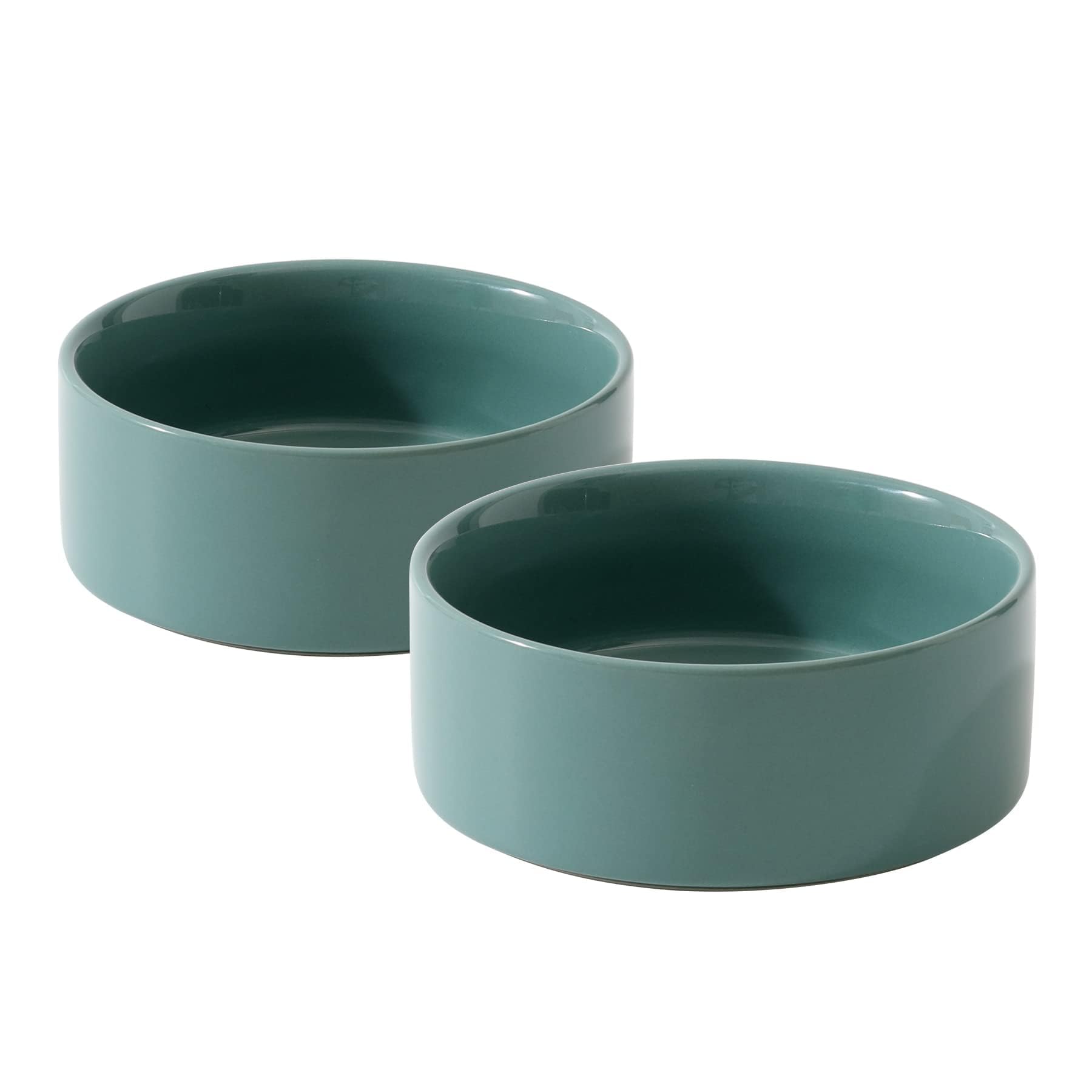 Havniva Set di due ciotole per gatti in ceramica, da 13 cm, per cibo e acqua per gatti adatti ai baffi, ciotole per alimenti per animali domestici per gatti interni, ampia ciotola per acqua per gatti
