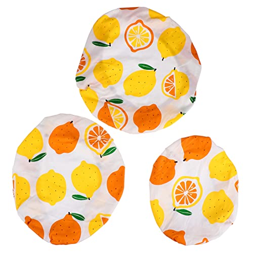 UTHCLO 3pcs Elastic Bowl Covers Cotton Food Wraps for Storage Reusable Fresh-Keeping Dust Covers for Serving Bowls