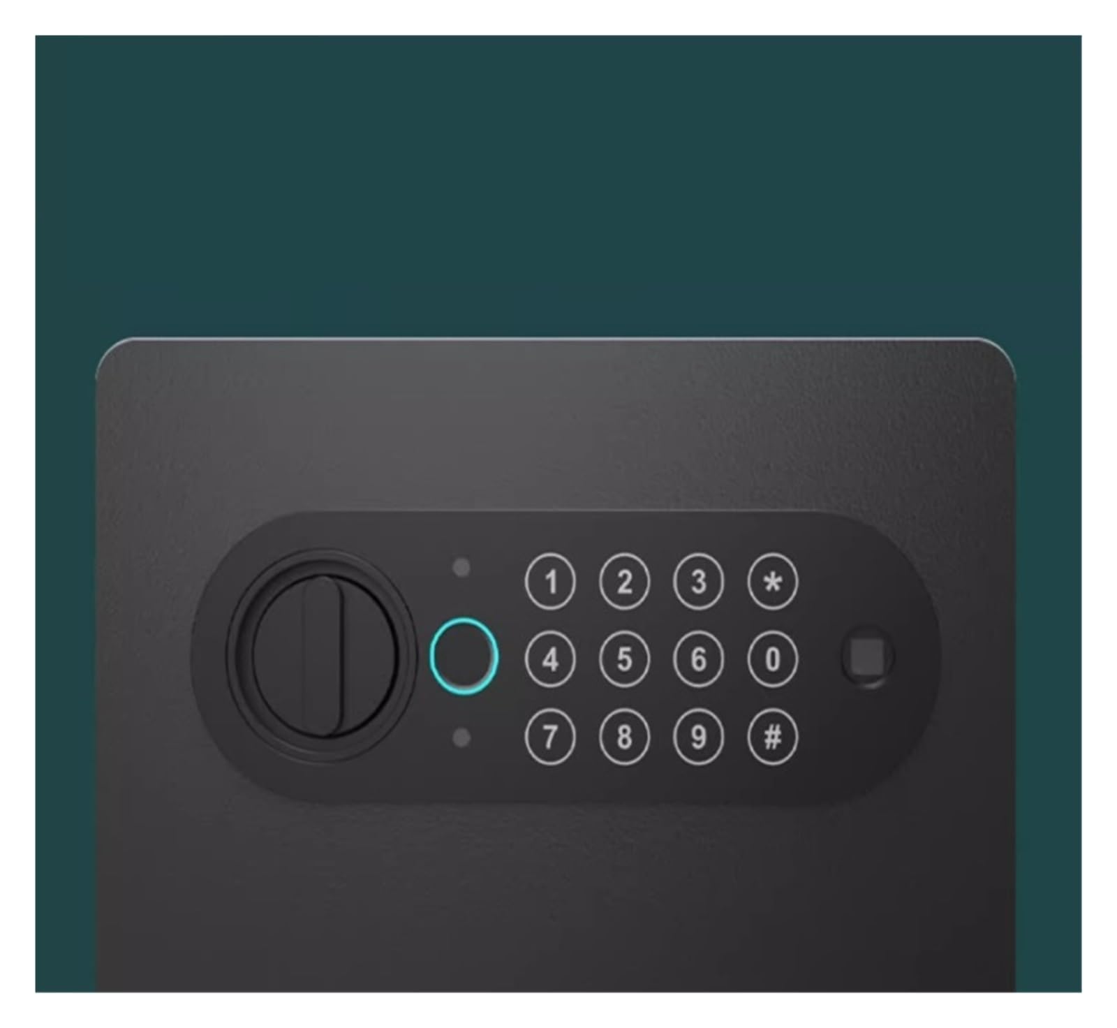 Caja fuerte para huellas dactilares con teclado de pantalla táctil y sistema de alarma para la seguridad del hogar, ideal para guardar dinero en efectivo, joyas y documentos