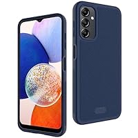 TUDIA Ultra Slim Grip Designed for Galaxy A14 5G Bark Phone Case (2023), [LINNGRIP] Shockproof Thin Lightweight Grip Soft TPU Protective Case Cover for Teens & Kids - Indigo Blue