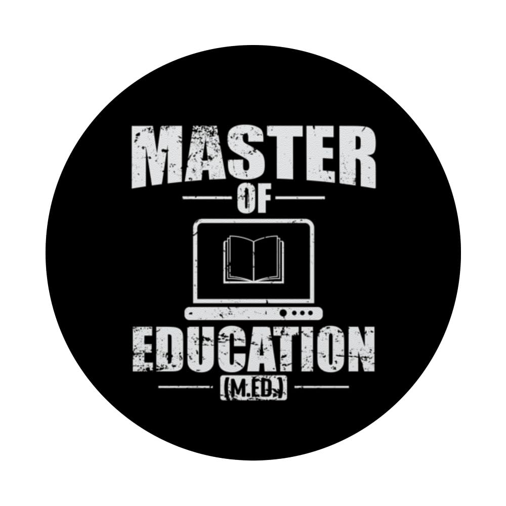 Master of Education Specialized Educational Research PopSockets Swappable PopGrip, Black - Image 3