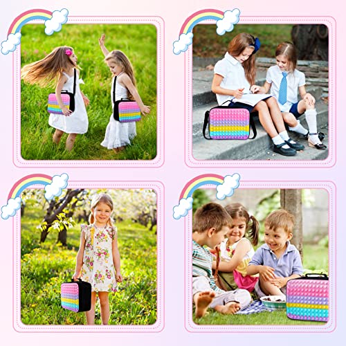 Pop Lunch Box For Girls Kids Lunch Bag Set School Supplies For Kids Insulated Lunch Tote Bag- Picnic Leakproof Cooling Lunch Containers With Adjustable Shoulder Strap Back To School #TOP4