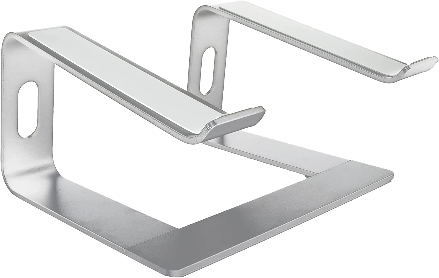 honju Laptop-Ständer für ergonomisches Arbeiten [Laptop-Erhöhung für Schreibtisch, Laptop-Stand aus stabilem Aluminium, Notebook-Ständer/MacBook Stand] Silber