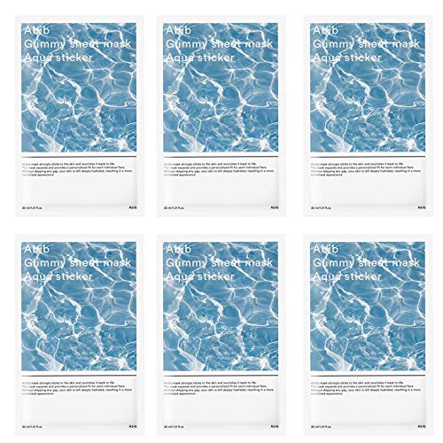 Abib Gummy sheet mask Elasticity Moisture Aqua Sticker 30ml/1.01 fl.oz (6-sheets)