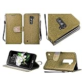 HR Wireless Carrying Case for LG K7 Tribute 5 - Retail Packaging - Gold