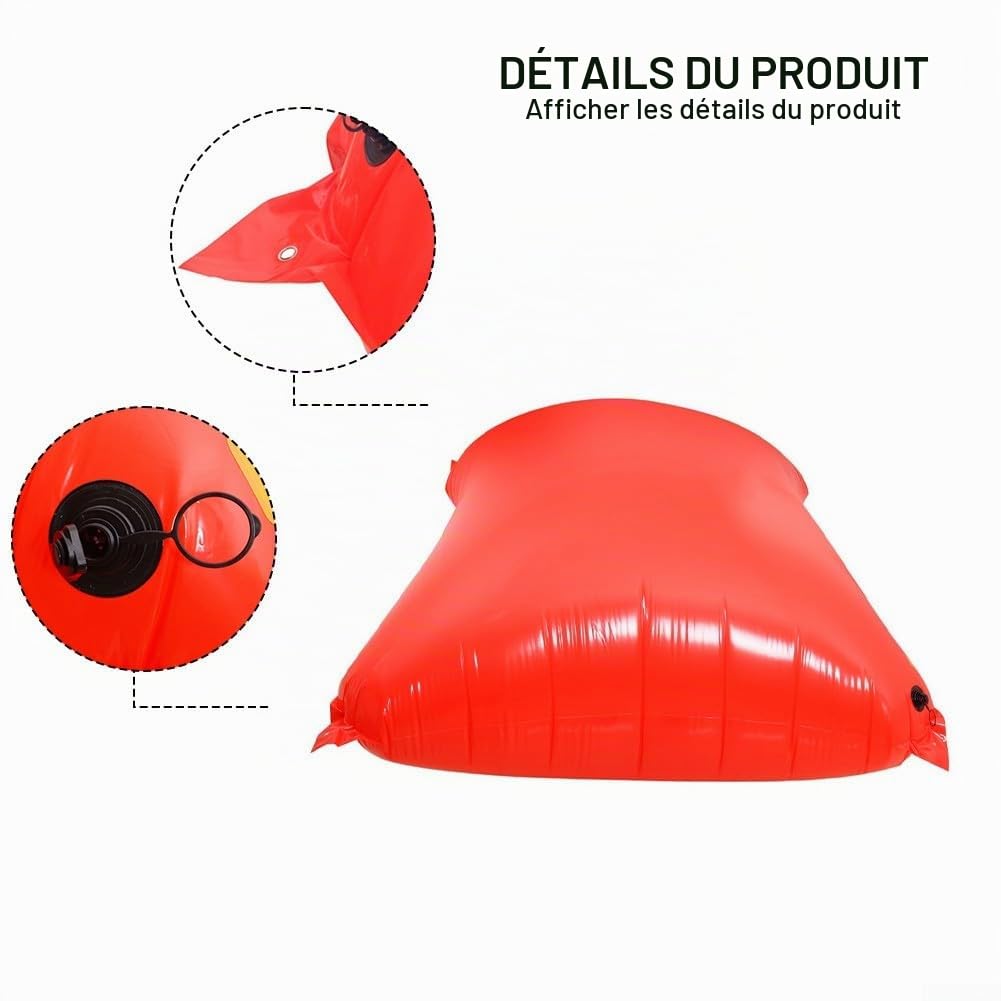 Coussin d'hiver gonflable pour piscine - Résistant au froid - Grand coussin d'air avec œillets, Oreiller de Piscine d'hiver, Coussin Gonflable pour Piscine, Convient aux piscines hors sol,200x250x90cm