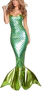 [NACZHLOVELL] 人魚姫 マーメイド セクシー プリンセス 海 水着 ワンピース ロング丈 スカート ドレス ハロウィーン コスプレ 仮装 コスチューム 大人用 ステージ衣装 演出服 舞台 演劇 撮影