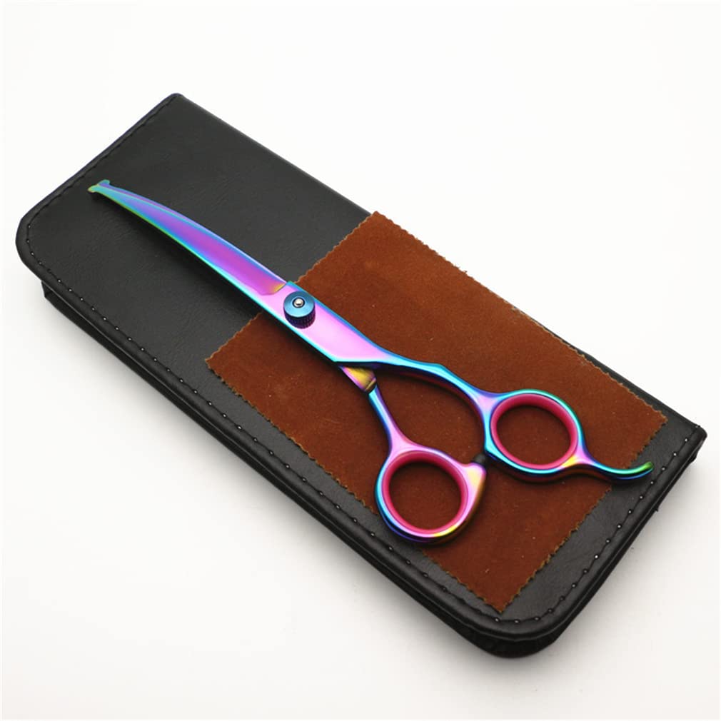 Set di Forbici per Pet Pet da 7,5 Pollici in Acciaio Inox, Kit di Forbici da Taglio per Capelli Pet, Pet Grooming Shears con Pettine per Cani E Gatti