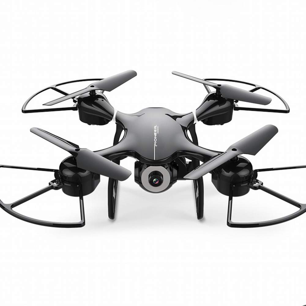 MU Drone Aerea Fotografia Hd Professionale a Quattro Assi Modello Di Aeromobile Giocattolo Elicottero Telecomando Rc Resistente,Nero,Taglia unica