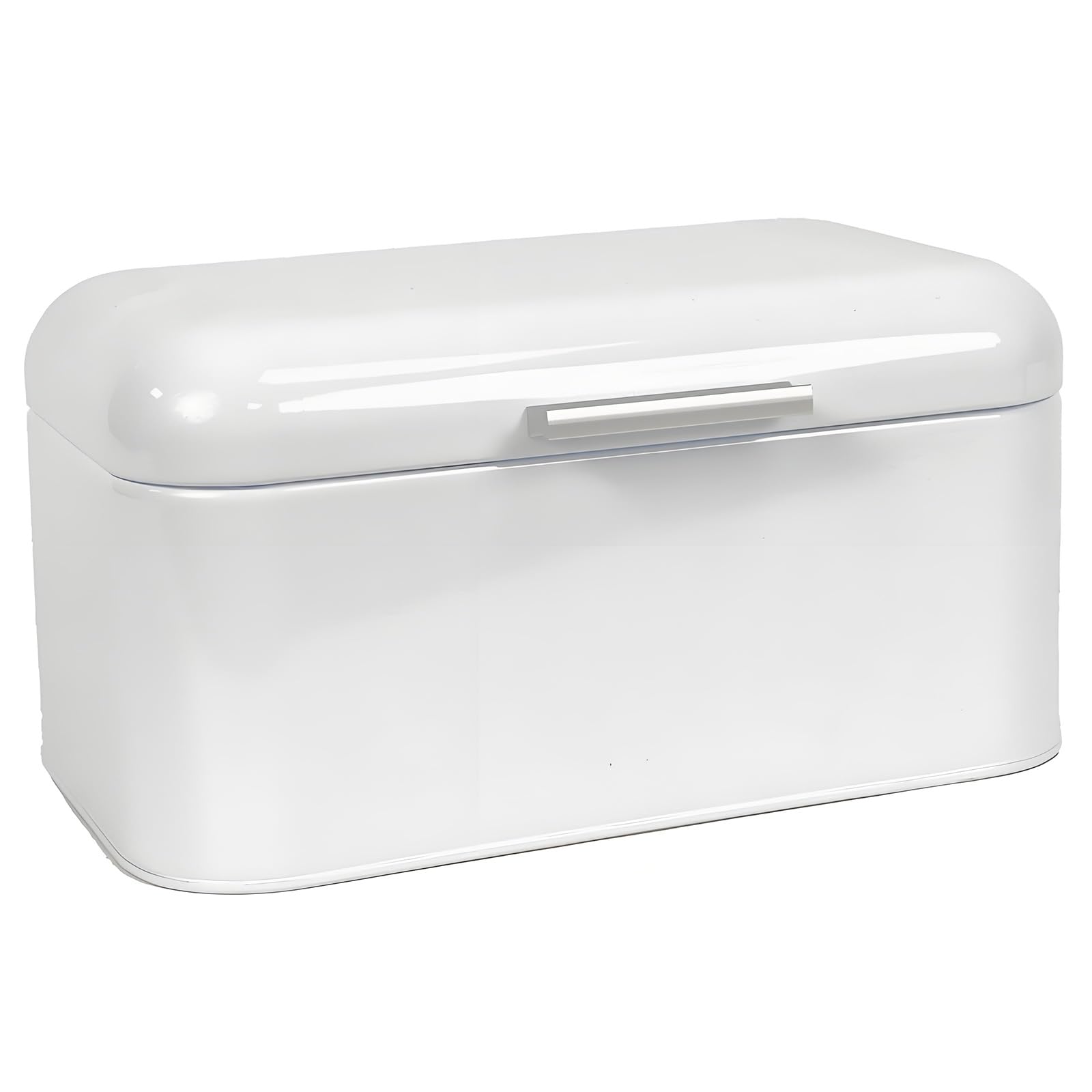 Snorvixre Iron Bread Bin with Lid Large Capacity Food Storage Container for Countertop Kitchen Accessories Metal Bread Storage