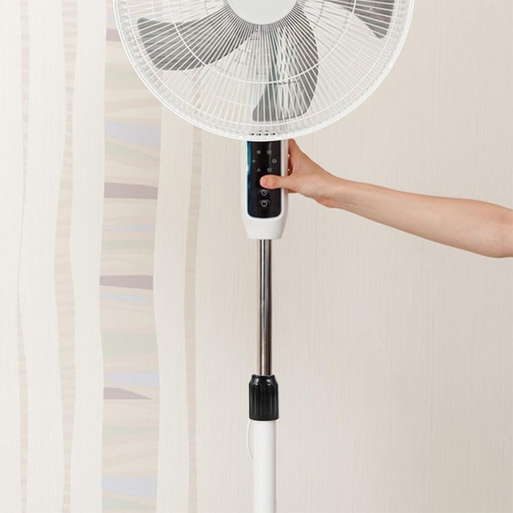 2Pcs Fan Fastener for Standing Fans Plastic Floor Fan Support Nut Fit for Height Control Stable Fan Maintenance Black