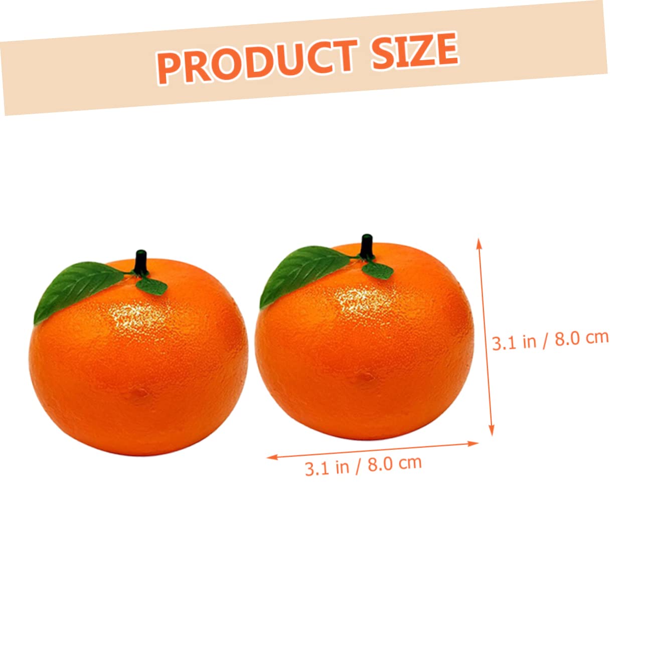PRETYZOOM 3 Sätze Künstliche Orange Süsse Orangen Orangefarbene Verzierungen Falsches Orange Künstliche Früchte Schaufensterdekoration Falsches Obstdekor Künstliche Frucht Schaum 6 Stück * 3