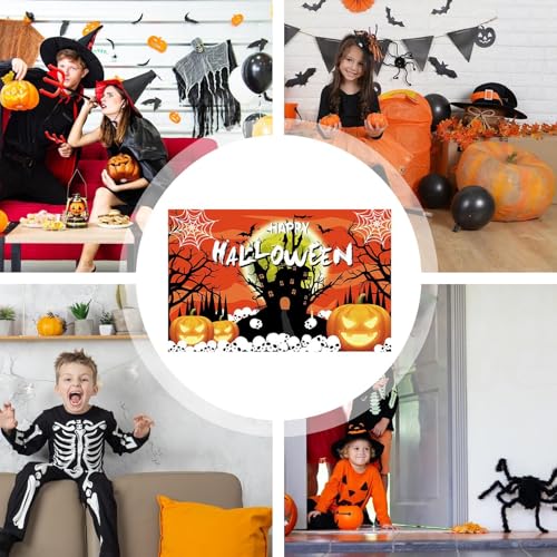 Cenário de cemitério de Halloween, cena de parede de Halloween | de fundo realista de Halloween de a