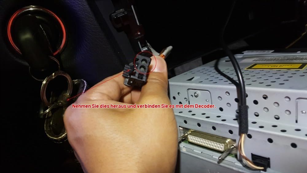 Most-Lichtleiter-Decoder für Original Bose und Harman Kardon Systeme | Kompatibel mit Mercedes ML GL R CLS SLK, Porsche 911 Boxster Cayman, BMW E9X E7X F0X, Audi 2G 3G HOST