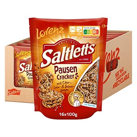 Lorenz Snack World Saltletts Pausen Cracker, 16er Pack (16 x 100 g) Cover
