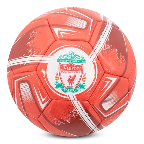 Hy-Pro Officially Licensed Liverpool F.C. Football – Size 1, Turbine Design, Liverpool Merchandise, Training, Match, Collectible for Kids and Adults