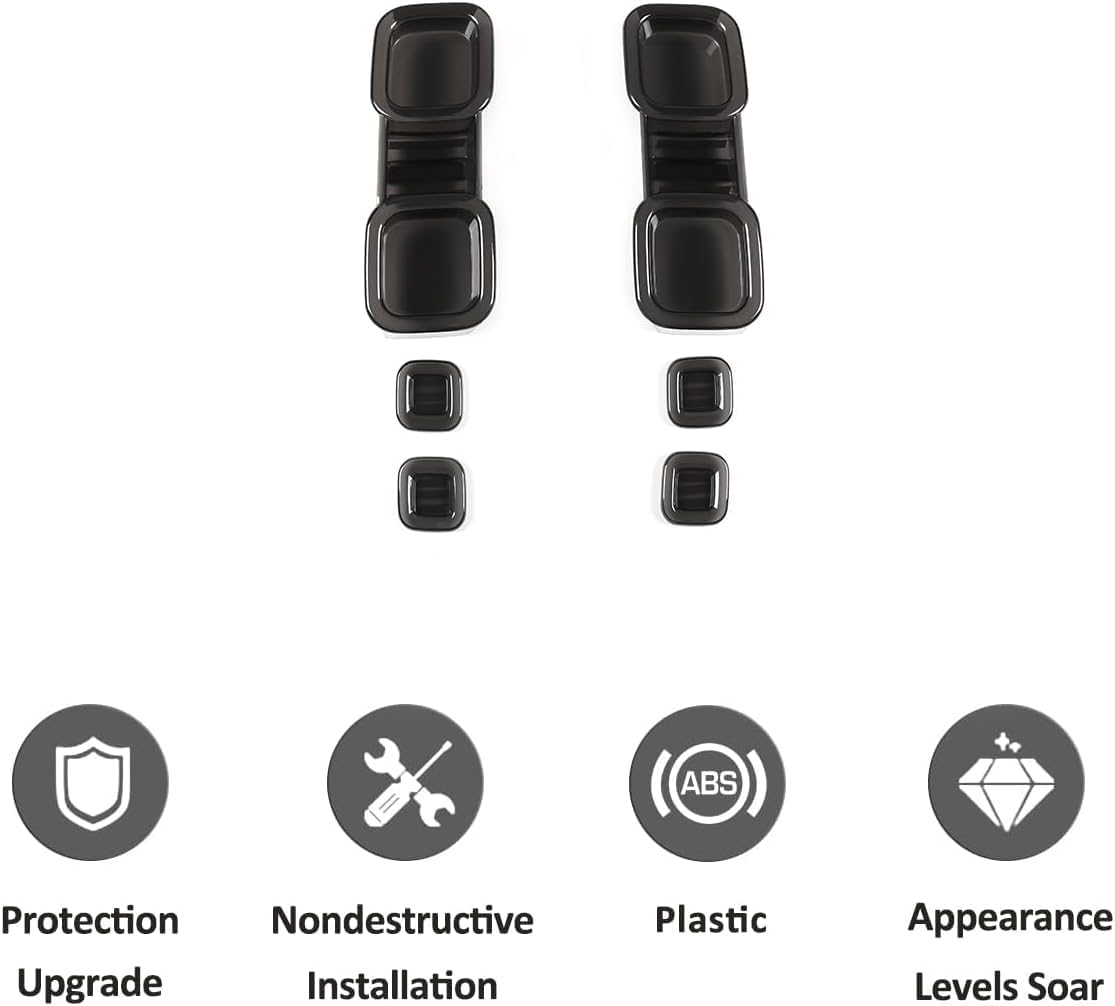 ABS Black Rear Tail Light Lens Taillight Kit Fit for Land Rover Defender 90 110 130 2020-2026 Car Exterior Taillight Protection Cover Accessories