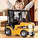 Ailejia 1/10 RC Forklift Truck Toy, Remote Control Fork Lift 10 Channel 2.4G Fully Functional Construction Truck Engineering Vehicle with Lights Sound,Best Gift for Kids