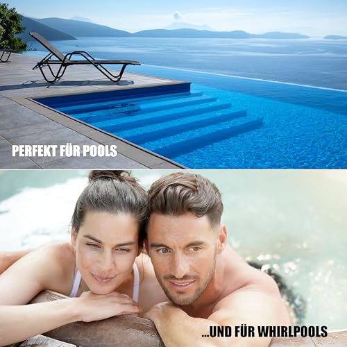 120 Testtabletten - je 60 x pH-Wert Phenol Red und 60 x DPD1 Chlor - inkl. 1 x Messkammer von POWERHAUS24