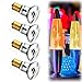 JUAWTYUK 4-Pack 40w Lava Lamp Bulb - Perfect Replacement Bulbs for Lava Lamps, Glitter Lamps, for Bedroom and Office, 120v 40 watt R39 E17 Reflector Bulbs