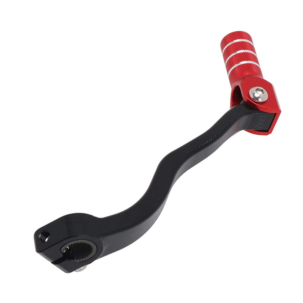 JFG RACING Cambio Marcia Moto,Leva del Cambio per Moto in Lega Pieghevole per CRF250R 2004-2009 CRF250X 2004-2015 CFR450R 2002 Pit Bike Dirt Bike (rosso)
