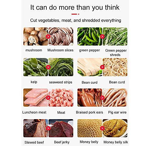 Helikim 850W Fleischschneider Schneidemaschine Kommerzielle Fleischschneidemaschine 350LBS / H Fleischschneiden… – Bild 3