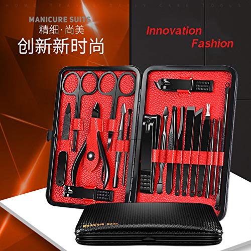 Kit de manucure en acier inoxydable SCRUBY, set de pédicure durable avec pince à épiler - 6