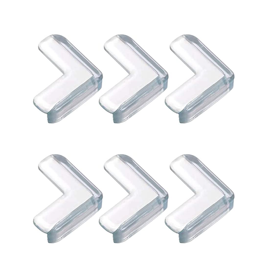 WeddHuis 6Pcs Eckenschutz Transparent Kantenschutz Baby mit Vorinstalliert Extra Starkem Kleber Tischkantenschutz Rückstandslose Entfernung Babykopfschutz-Set