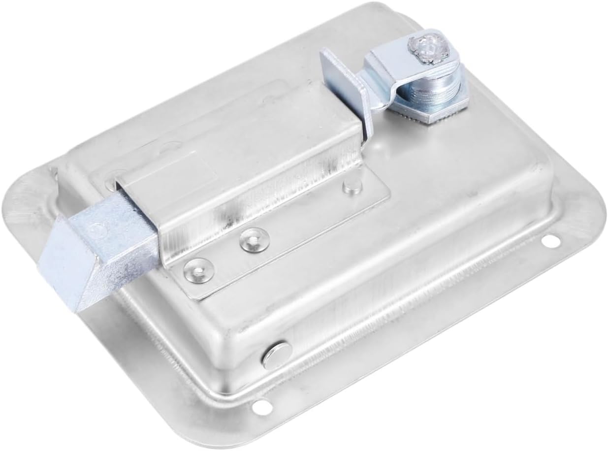 Hardware 2 Pack Stainless Steel Paddle Slam Latch with Lock & Key - Flush Single Point Handle for Door Trailer RV for Jeep