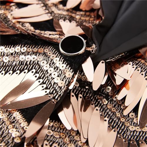 Men'S Luxury Striped Gold Sequin Blazer Shawl Lapel One Buttons Glitter Wedding Party Dinner Blazer4